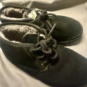 UGG Black Winter & Rain Boots with Fleece Lining